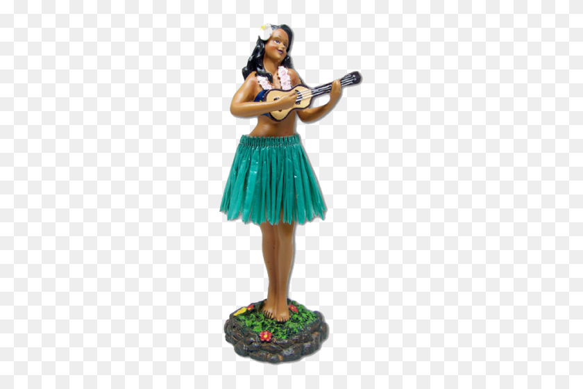 500x500 На Приборной Панели Качающаяся Кукла Девушка Хула С Гавайской Гитарой - Девушка Хула Png