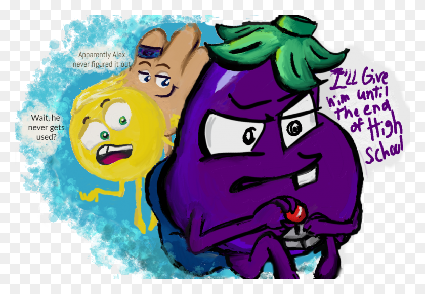 1024x683 Dat Eggplant Emoji Boi - Eggplant Emoji PNG