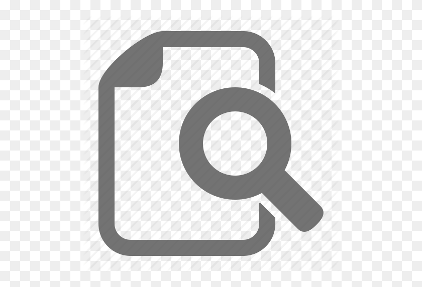 512x512 Data, Document, File, Find, Magnifier, Search, Zoom Icon - Search Icon PNG