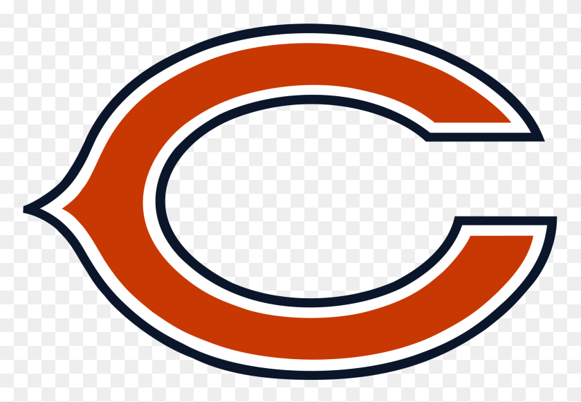 2000x1337 Логотип Датичикаго Медведи Википедия - Логотип Чикаго Медведи Png