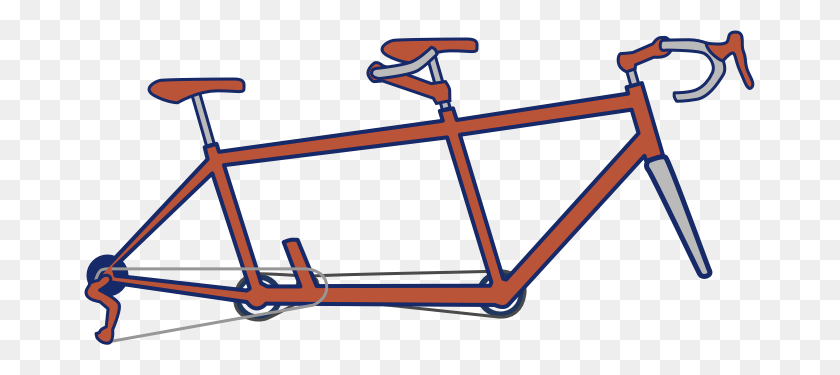 671x315 Davinci Designs - Tandem Bicycle Clipart