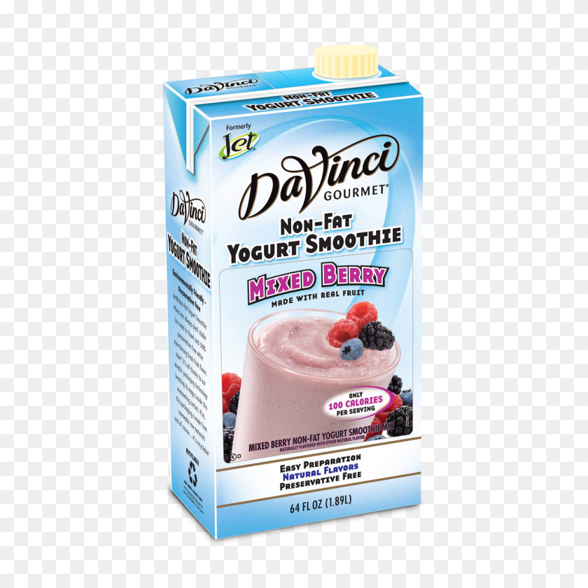 1200x1200 Davinci Non Fat Yogurt Smoothie - Yogurt PNG
