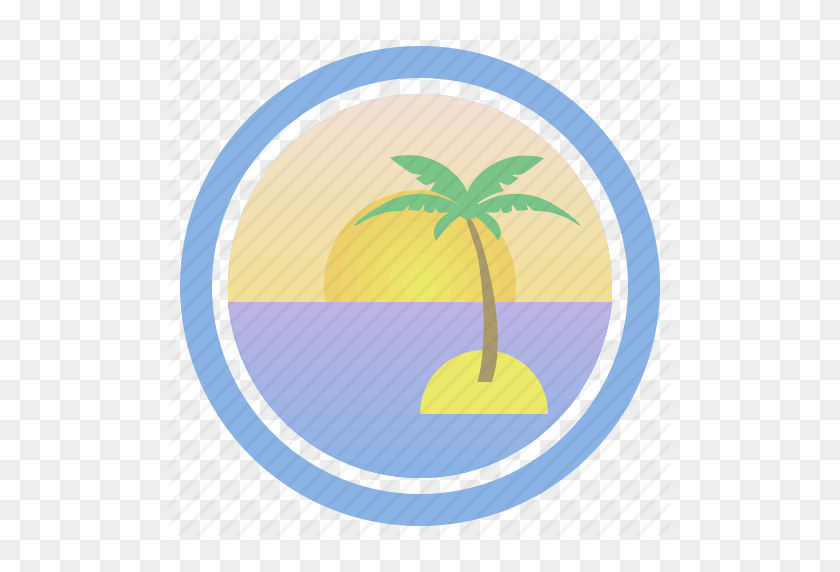 512x512 Dawn, Dream, Palm, Sea, Sunny, Sunset And Peep Of Morning Icon - Peep PNG