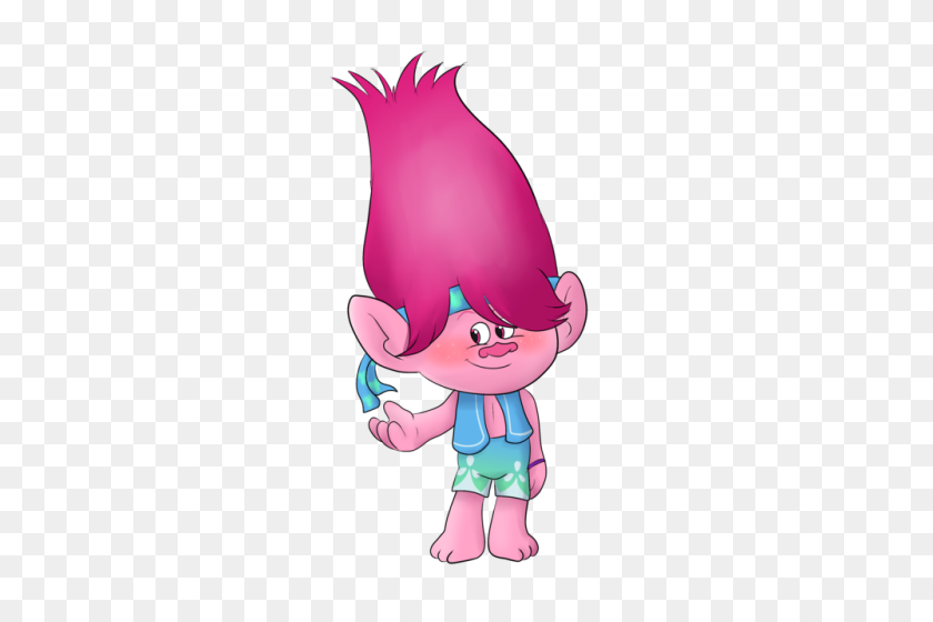 500x500 Dawnbuneary A Genderbent Poppy Now! A Picture To Go - Dreamworks Trolls Clipart
