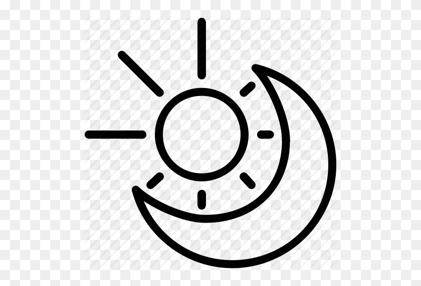 512x512 Day, Day Night, Moon, Night, Sun Icon - Sun And Moon PNG