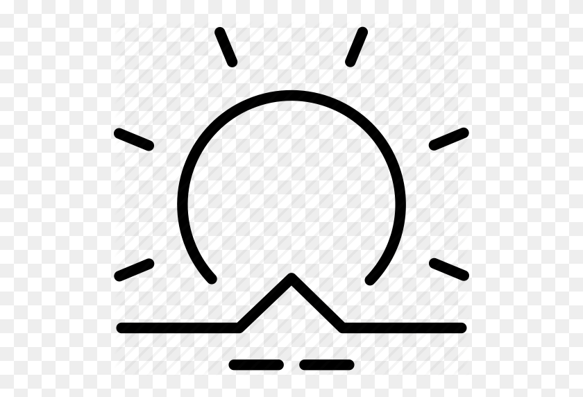 512x512 Day, Forecast, Rise, Rising, Sun, Weather Icon - Rising Sun PNG