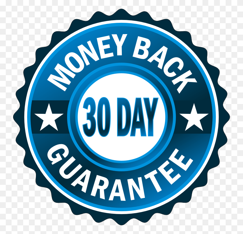 750x750 Day No Hassle Return Policy - 30 Day Money Back Guarantee PNG