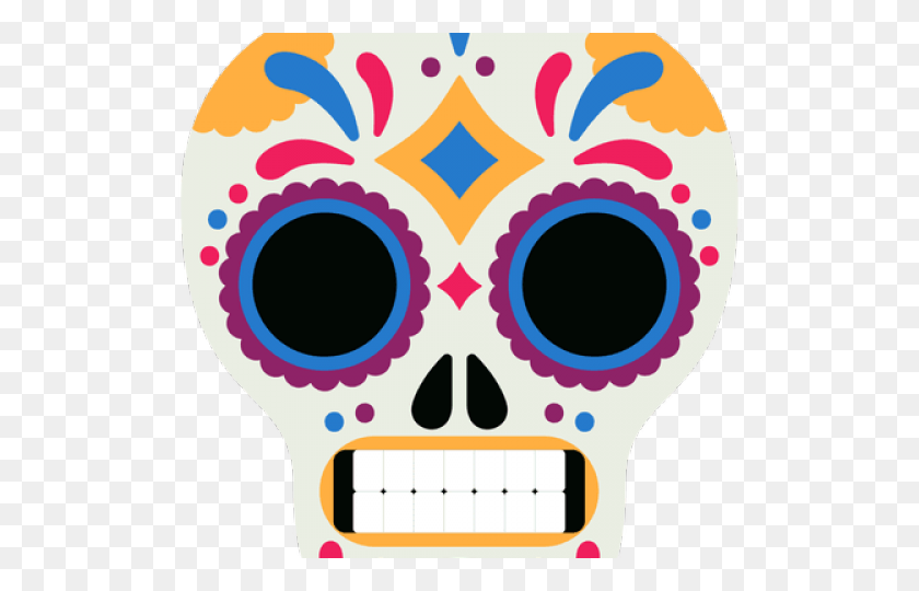 640x480 Day Of The Dead Clipart Mask - Day Of The Dead Clipart