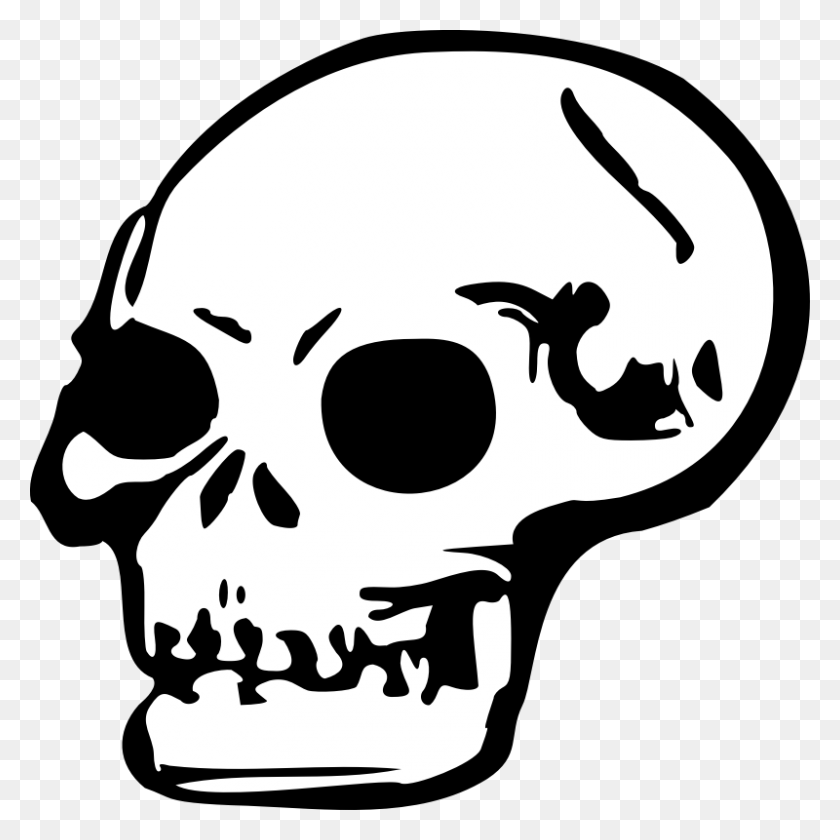 800x800 Day Of The Dead Clipart Skeleton - Skeleton Black And White Clipart