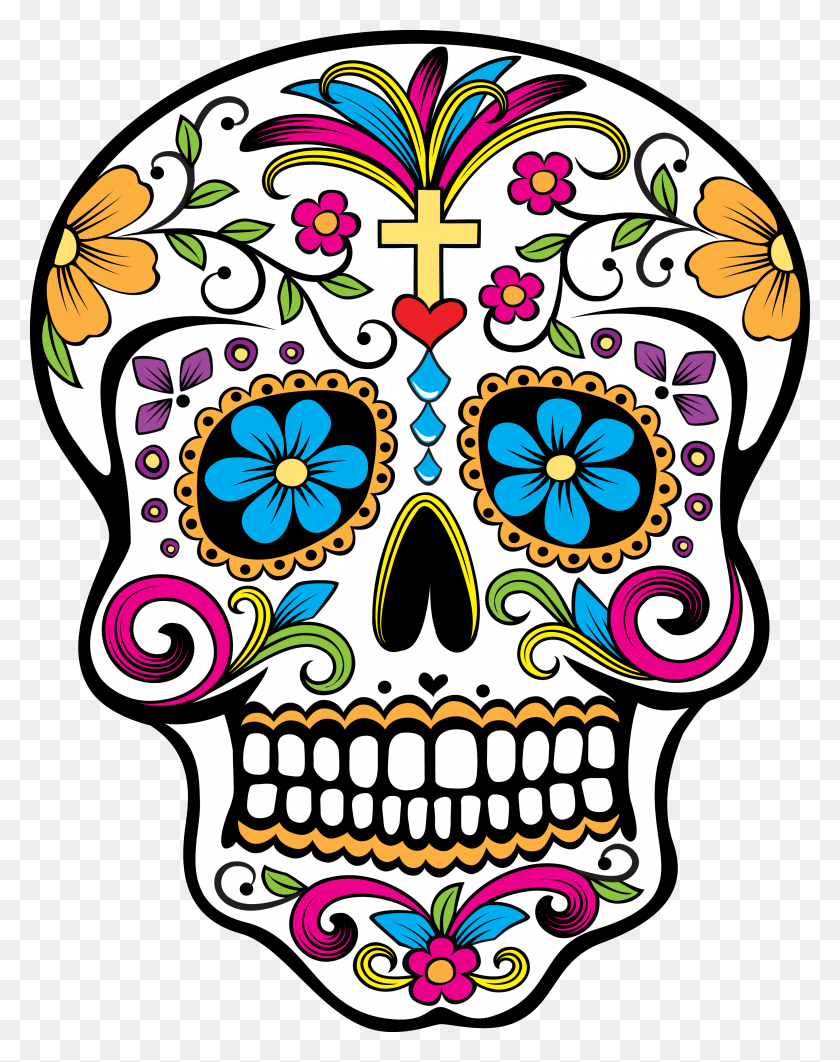 2917x3750 Day Of The Dead Program And Craft - Libraries Rock Clipart