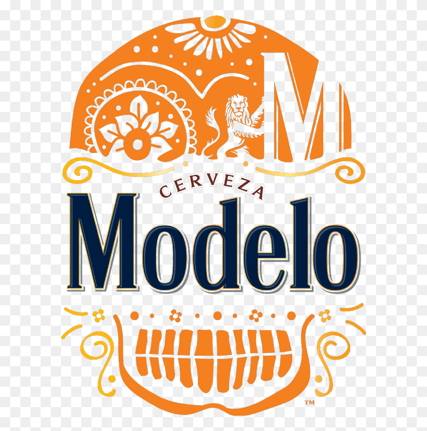 600x787 Day Of The Dead With Modelo - Modelo Beer PNG