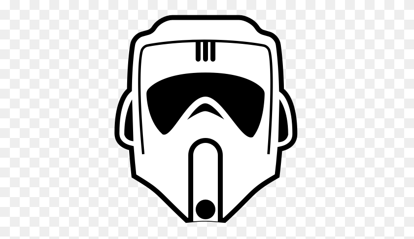 375x425 Day The Last Imperial Scout Alonso Loera Medium - Stormtrooper Helmet Clipart
