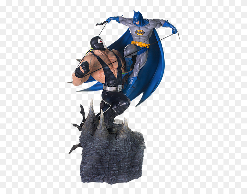 393x600 Dc Comics Batman Vs Bane Escala Diorama Estatua - Bane Png