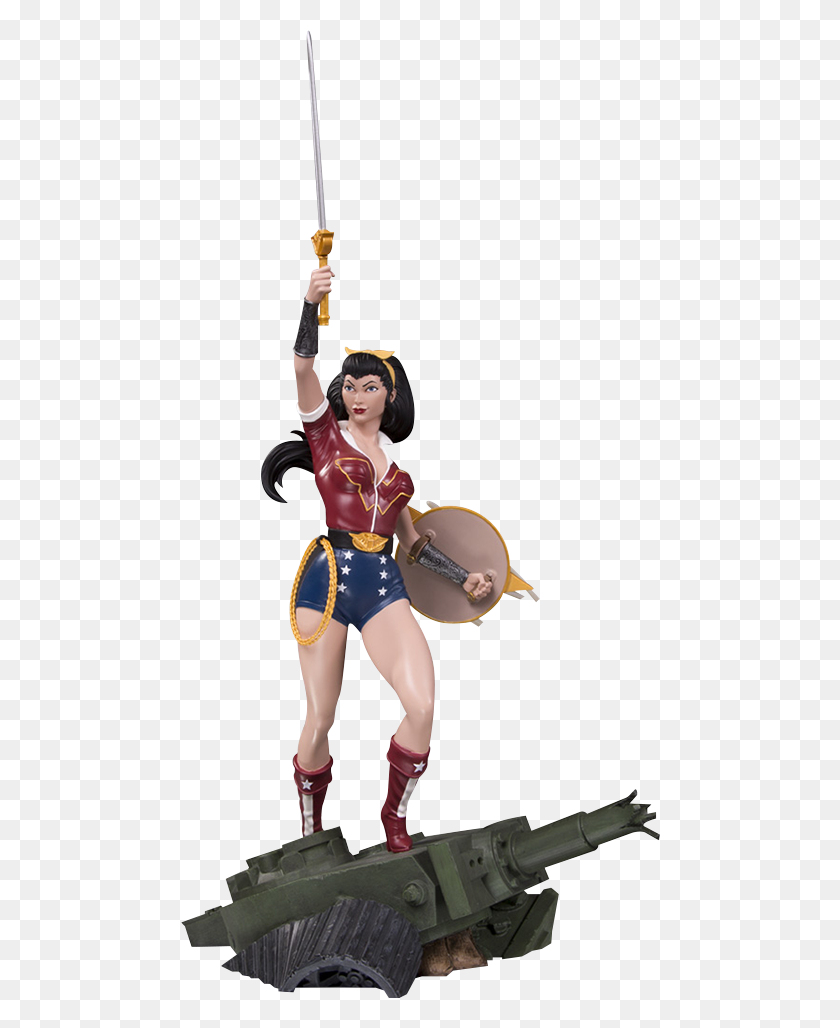 480x968 Dc Comics Wonder Woman Deluxe Estatua - La Mujer Maravilla Png