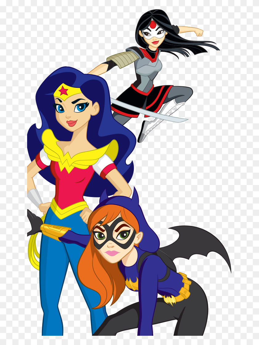 663x1059 Dc Kids Dc Super Hero Girls - Superheroes PNG