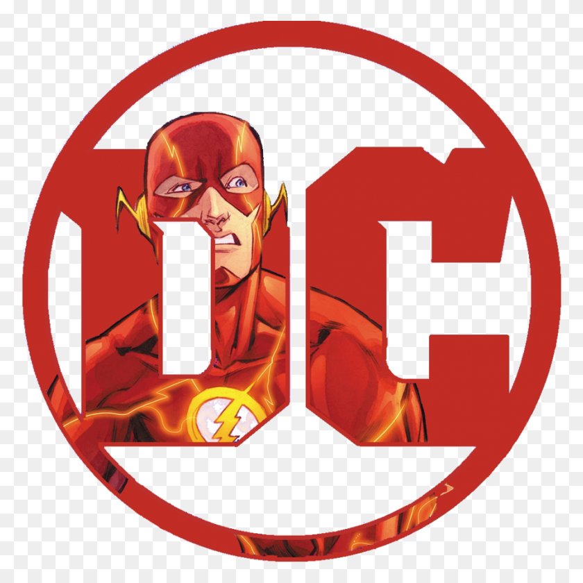 894x894 Логотип Dc Для Flash - Логотип Dc Комиксов Png