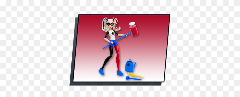 356x280 Dc Super Hero Feature Harley Action Doll - Harley Quinn Clipart