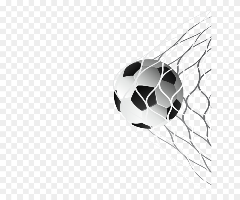 640x640 De En La Red De La Del Vector Soccer - Balon De Futbol Png