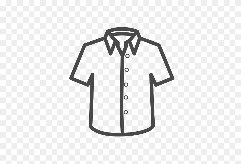 512x512 De Homens, De Camisa Livre De Clothing Icons Stroke - Camisa PNG