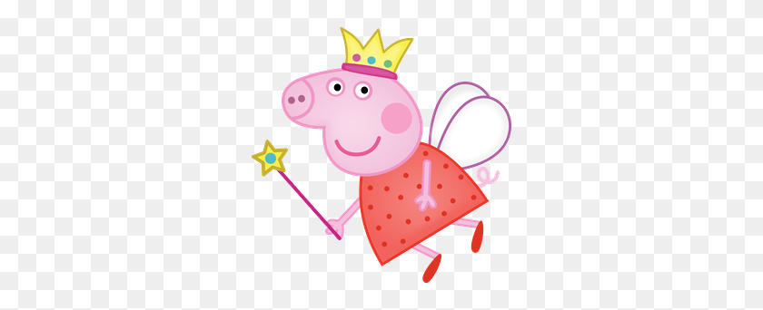 286x282 De Peppa Pig Y Su Familia Peppa Pig - С Днем Рождения Сестра Клипарт