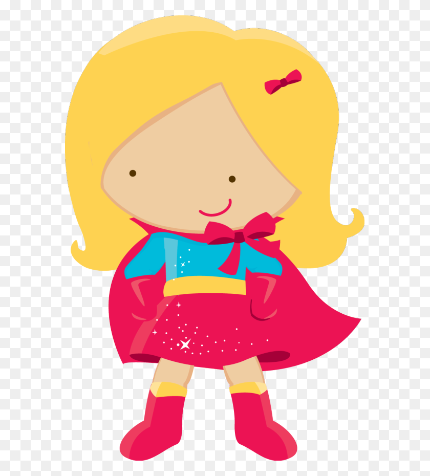 585x870 De Super Heroes Cuento - Детский Супергерой Клипарт