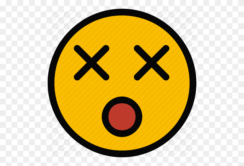 512x512 Dead, Emoji, Emoticon, Face Icon - Dead Emoji Png