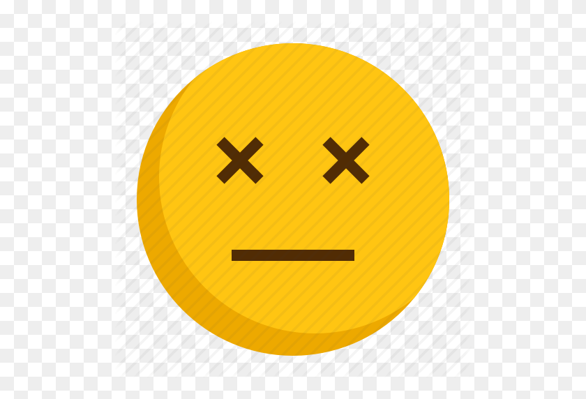 512x512 Dead, Emoji, Emoticon Icon - Dead Emoji Png