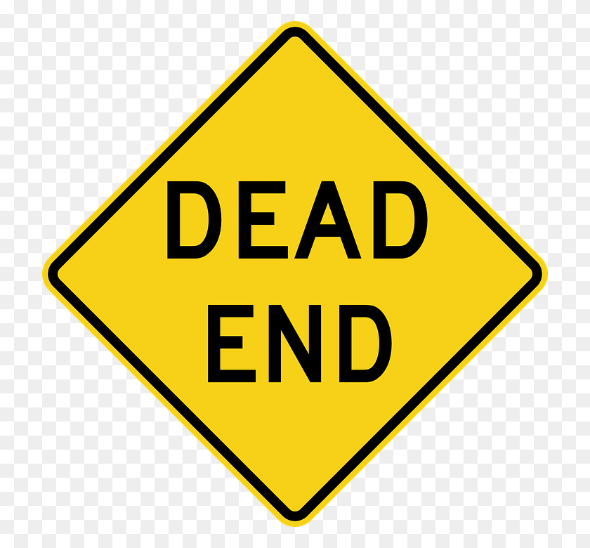 720x720 Dead End Road Sign Transparent Png - Road Sign PNG