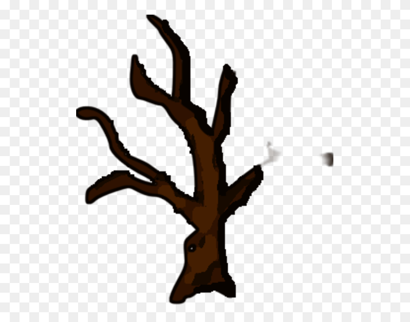 527x600 Dead Tree Clipart Barren - Spooky Tree Clipart