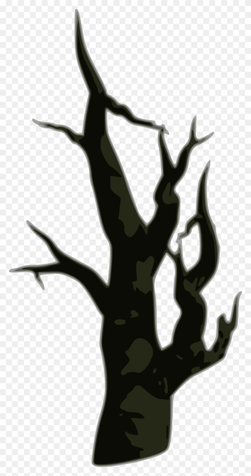 1223x2400 Dead Tree Clipart Empty - Tree Trunk PNG