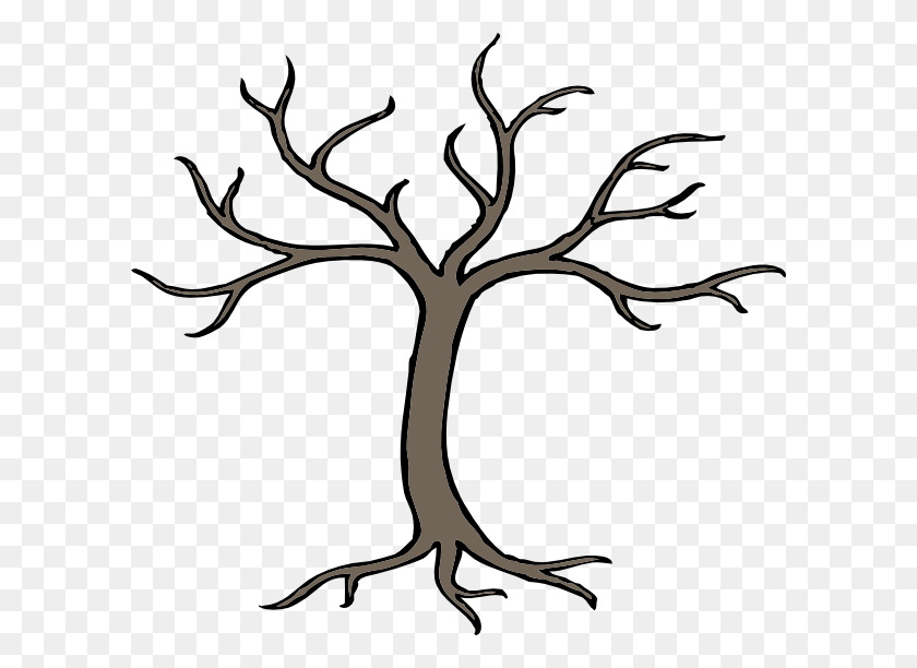 600x552 Dead Tree Clipart Real - Trout Clipart