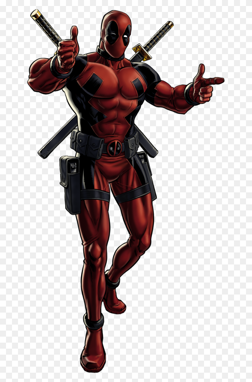 659x1211 Deadpool - Marvel Clipart