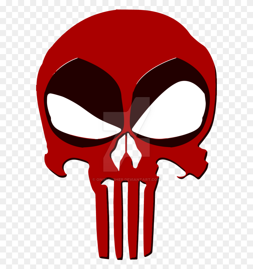 600x835 Deadpool Punisher Calavera - Punisher Logotipo Png