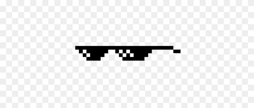 370x297 Deal With It Glasses Small Transparent Png - Pixel Glasses PNG