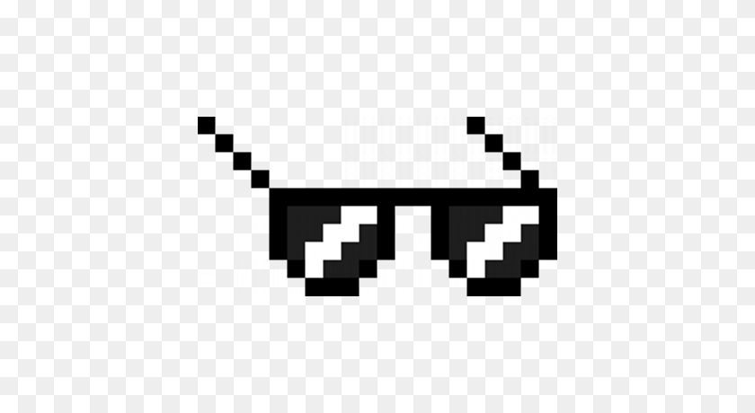 400x400 Deal With It Pixel Glasses Png - Pixel Glasses PNG