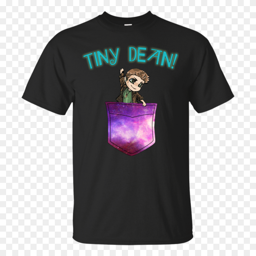 1024x1024 Dean Winchester Camisas Tiny Dean Teesmiley - Dean Winchester Png