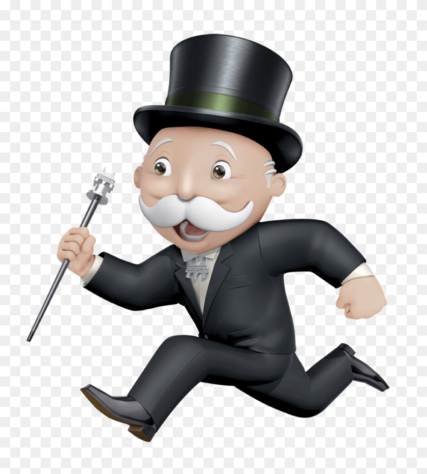 839x939 Death And Taxes - Monopoly Man PNG