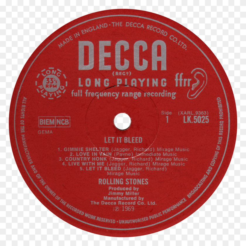 1000x1000 Decca Rolling Stones Coleccionista De Discos Raros - Rolling Stones Png