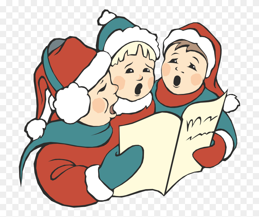 718x642 December Go Caroling Day Unboxing - Christmas Caroling Clipart