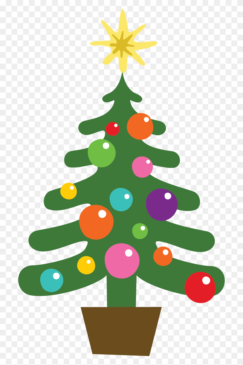 714x1202 Christmas Christmas Tree Clipart Image Png - Arbol Con Nieve Clipart