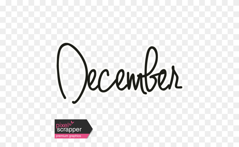 456x456 December Word Art - Sparkle Gif PNG