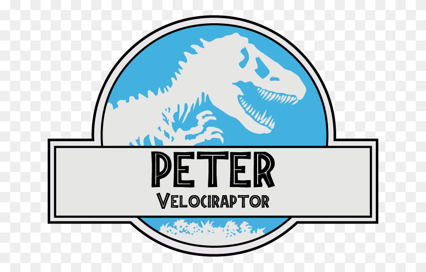 654x478 Decided To Make A Vector Of The Jurassic World Nametag Jurassicpark - Jurassic World Logo PNG