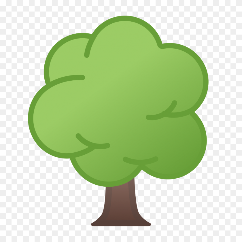 1024x1024 Значок Лиственного Дерева Ното Смайлики Животные Набор Иконок Природы Google - Символ Дерева Png