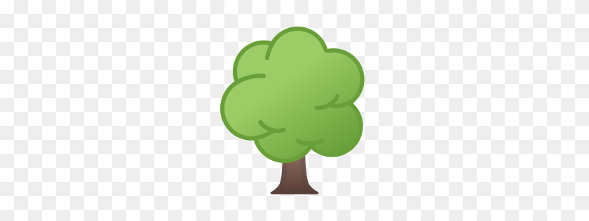 256x256 Deciduous Tree Icon Noto Emoji Animals Nature Iconset Google - Leaf Emoji PNG