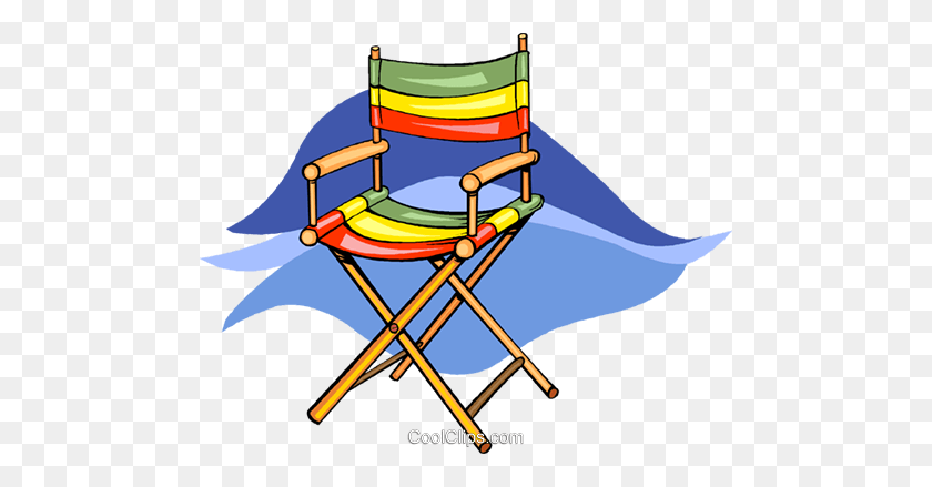 480x379 Deck Chair Royalty Free Vector Clip Art Illustration - Deck Clipart