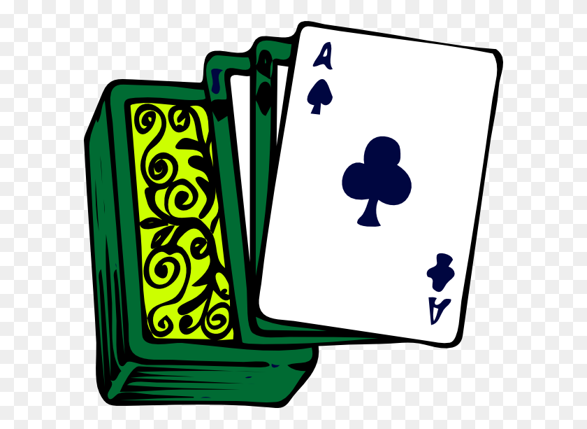 600x553 Deck Of Cards Clip Art - Playing Cards Clipart