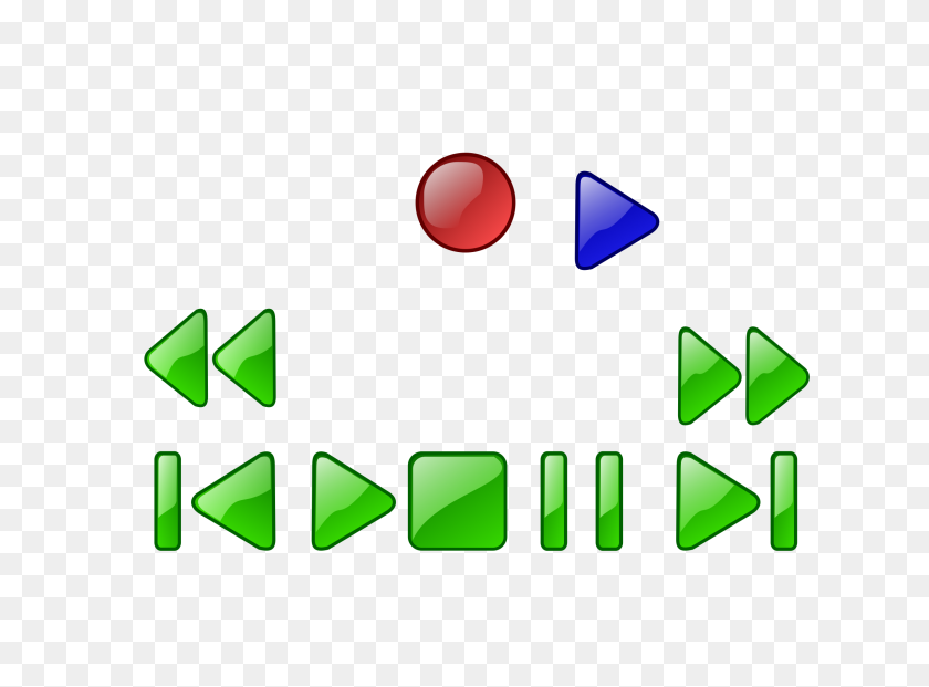 2400x1728 Deck Or Vcr Button Icons Png - Vcr PNG