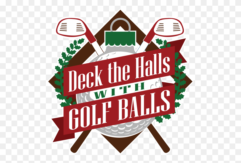 511x508 Deck The Halls Con Pelotas De Golf Cheval Golf Athletic Club - Deck The Halls Clipart