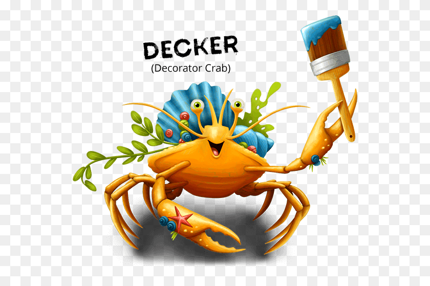 556x499 Decker The Decorator Crab Bible Memory Buddy Mckendree Vbs Decor - Maker Fun Factory Clip Art