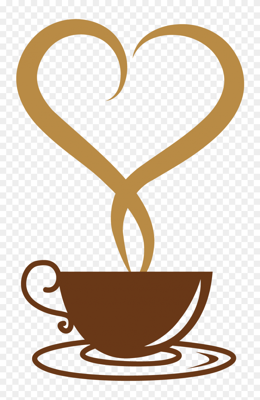 1055x1663 Deco Coffee Cup With Heart Png Vector Gallery - Coffee Cup Clipart PNG